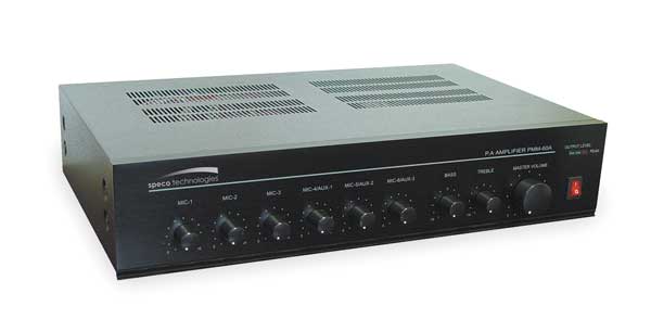 Speco Technologies Amplifier, 120W, Mixer PMM120A