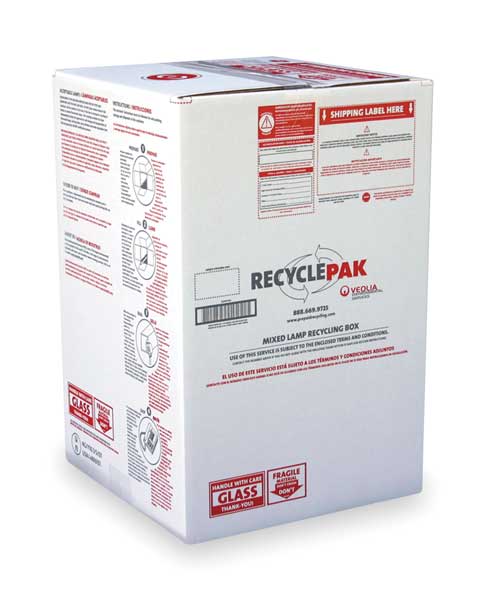 Recyclepak 2Ft Mixed Lamp Recycling Box SUPPLY-126-SWS