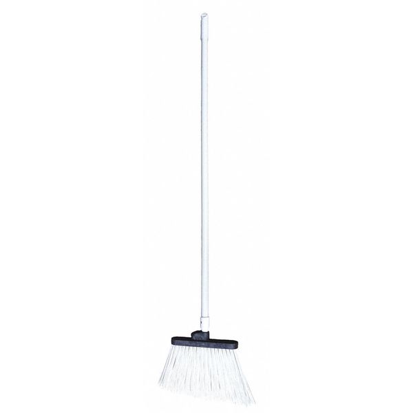 Tough Guy 12 in Sweep Face Broom, Medium, Synthetic, White 2KU14