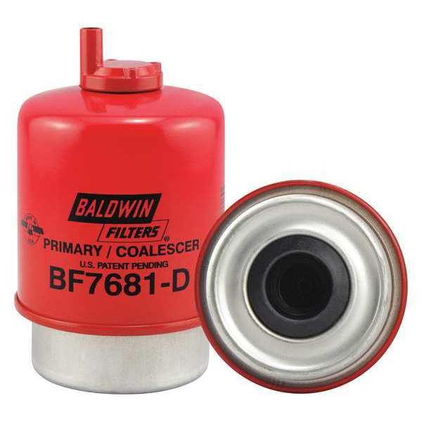 Baldwin Filters Fuel Filter, 5-7/32 x 3-9/32 x 5-7/32 In BF7681-D