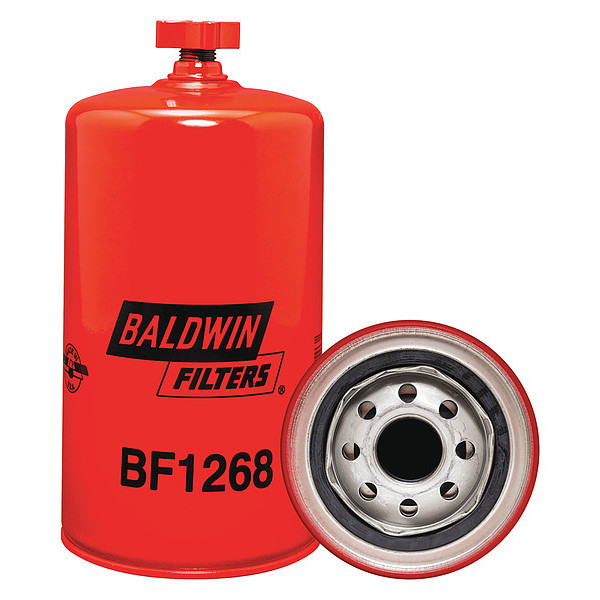 Baldwin Filters Fuel Filter, 7-3/8 x 3-11/16 x 7-3/8 In BF1268