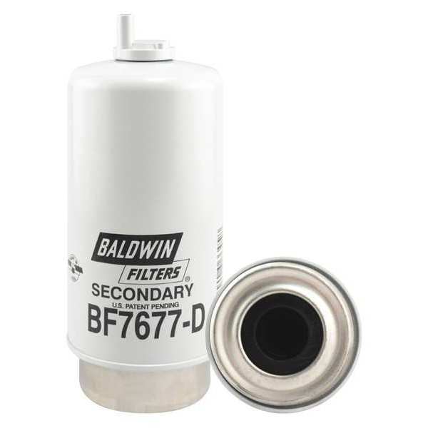 Baldwin Filters Fuel Filter, 7-5/8 x 3-9/32 x 7-5/8 In BF7677-D