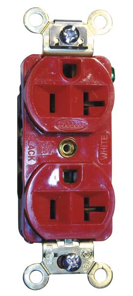 Hubbell 20A Duplex Receptacle 125VAC 5-20R RD HBL5352R