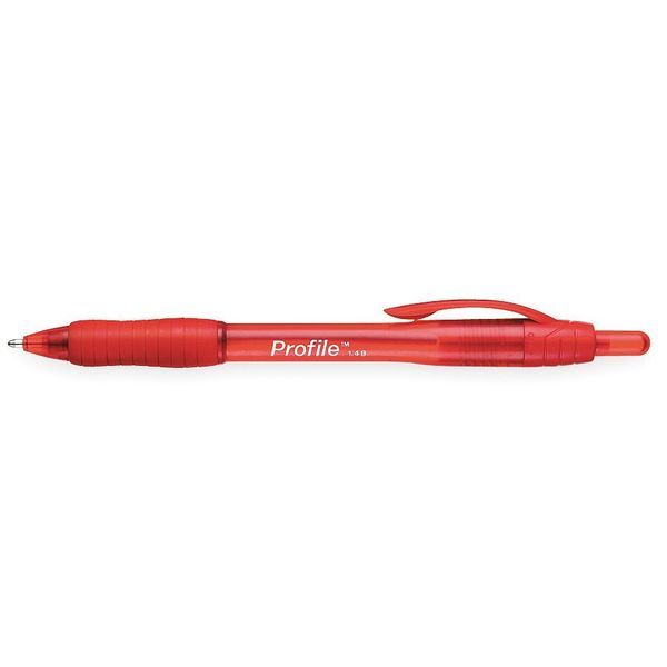 Paper Mate Retractable Ballpoint Pen, 1.4 mm, Red PK12 89467
