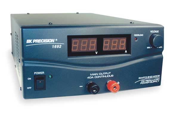 B&K Precision Single Output Power Supply, 3 to 15 VDC 1692