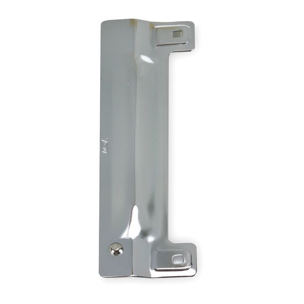 Zoro Select Universal Latch Guard, Chrome, Steel, 11-3/4"L x 3-1/2"W 2MDH9