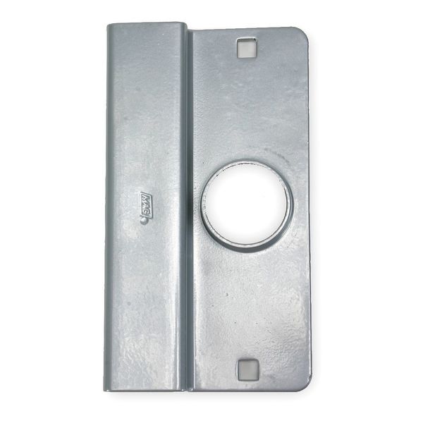 Zoro Select Door Latch Guard, Aluminum, Steel, 6-1/2"L x 3-1/2"W 2MDJ2