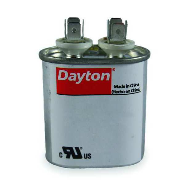 Dayton Motor Run Capacitor, 2 MFD, 2-3/4 In. H 4UHA5