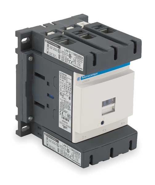 Square D IEC Magnetic Contactor, 3 Poles, 240 V AC, 115 A, Reversing: No LC1D115U7