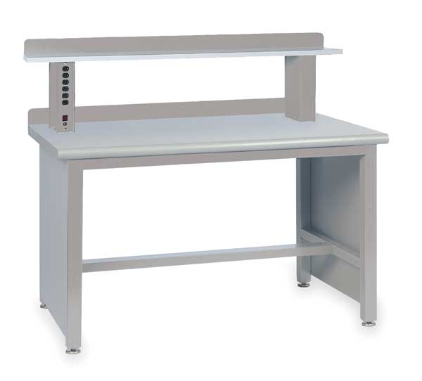Lista Workbench, Laminate, 72 in W, 35 1/4 in Height, 1,000 lb, Panel XSTB13-72PT/LG-IRS