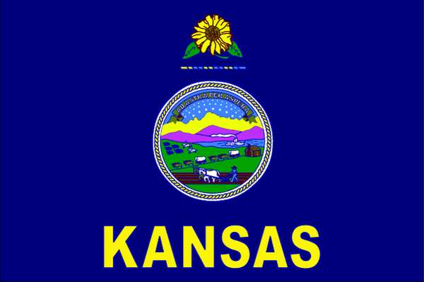 Nylglo Kansas State Flag, 3x5 Ft 141860