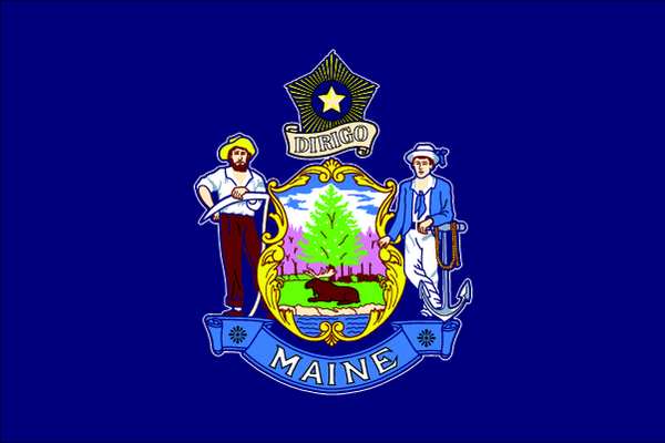 Nylglo Maine State Flag, 3x5 Ft 142260