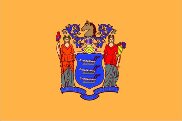 Nylglo New Jersey State Flag, 3x5 Ft 143660
