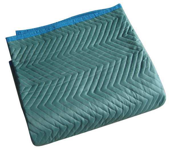 Zoro Select Quilted Moving Pad, L72xW80In, Green, PK6 2NKT2