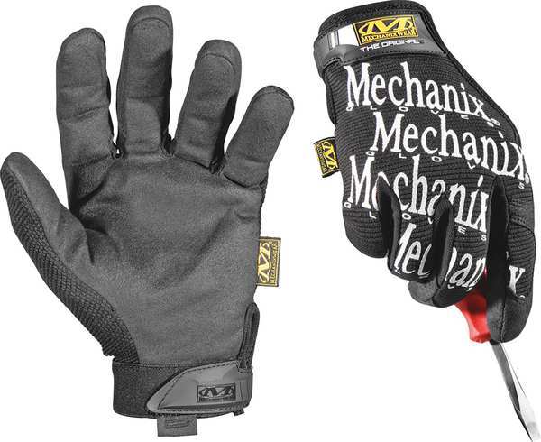 Mechanics Gloves, The Original, TrekDry Material, Durable, Black, Large, 1  Pair