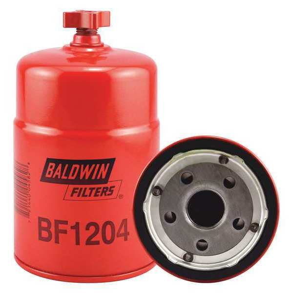 Baldwin Filters Fuel Filter, 6-1/16 x 3-11/16 x 6-1/16 In BF1204