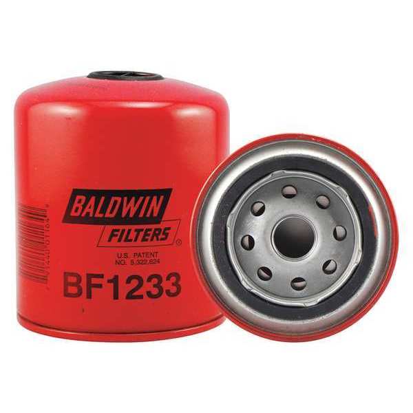 Baldwin Filters Fuel Filter, 4-3/8 x 3-11/16 x 4-3/8 In BF1233