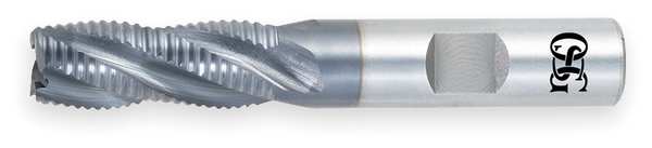 Osg End Mill, Roughing, Co, TiCN, 3/8, 4 FL, Sq 4559708