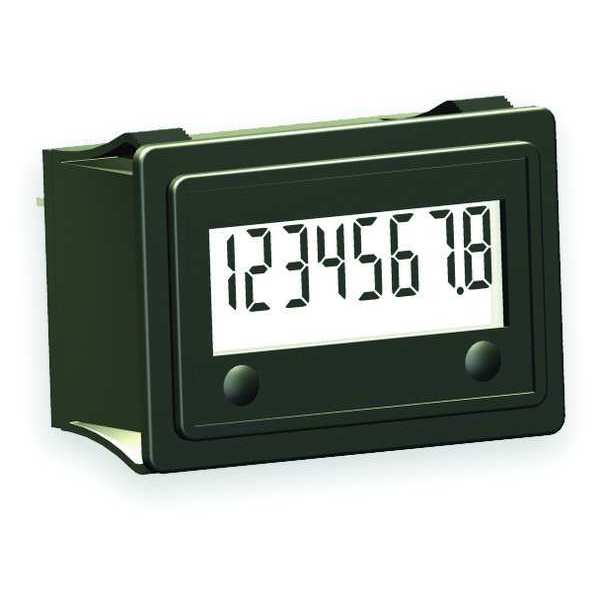 Trumeter Hour Meter, Snap In Rectangular, LCD 3410-5000