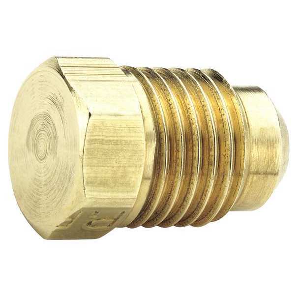 Parker Plug, Brass, Tube, 3/8 In., 5/8-18, PK10 639F-6