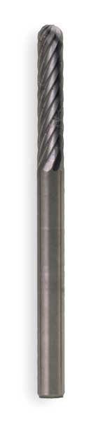 Widia Carbide Bur, Cylindrical Ball, 1/4, SGL Cut M40293