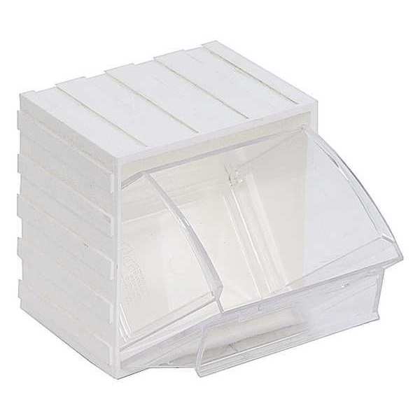 Quantum Storage - 4 Compartment White Small Parts Tip Out Stacking