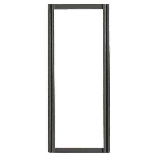 Quantum Storage Systems Tip Out Bin, Wall Frame, W24 In, H24 In, Blk QTF24