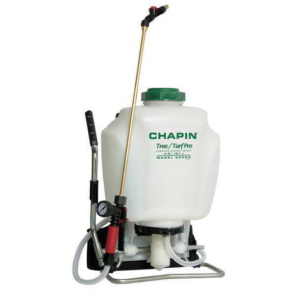 Chapin 4 gal. Tree and Turf Pro Commercial Sprayer, Polyethylene Tank, Cone, Fan Spray Pattern 62000