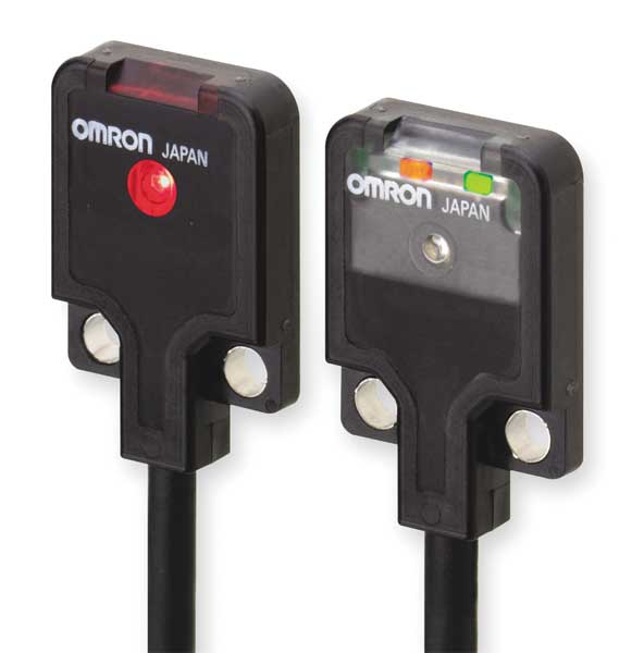 Omron Photoelectric Sensor, Rectangle, Thru-Beam E3T-FT13