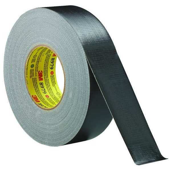 3M Duct Tape, 2 In x 60 yd, 12.6 mil, Black 8979