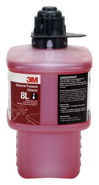 3M General Purpose Cleaner, 2L Bottle 8L