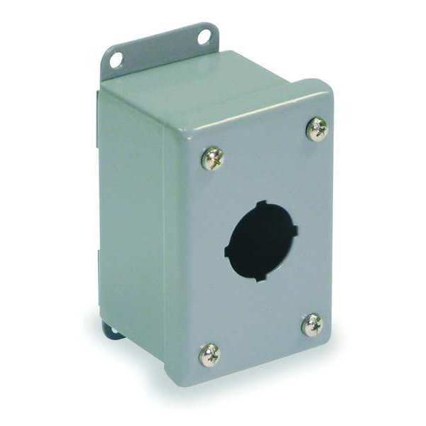 Wiegmann Pushbutton Enclosure, 30mm, 1 Hole, Steel PSL1