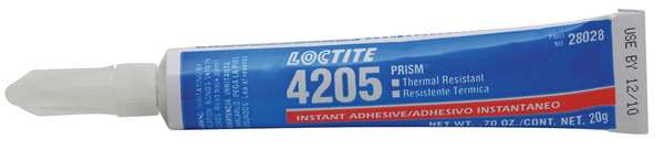 Loctite Plastic Adhesive, 4205 Series, Tan, 1 qt, Can 232840