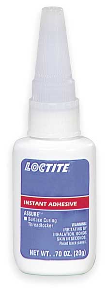 Loctite Instant Adhesive, 415 Series, Clear, 1 oz, Bottle 135449