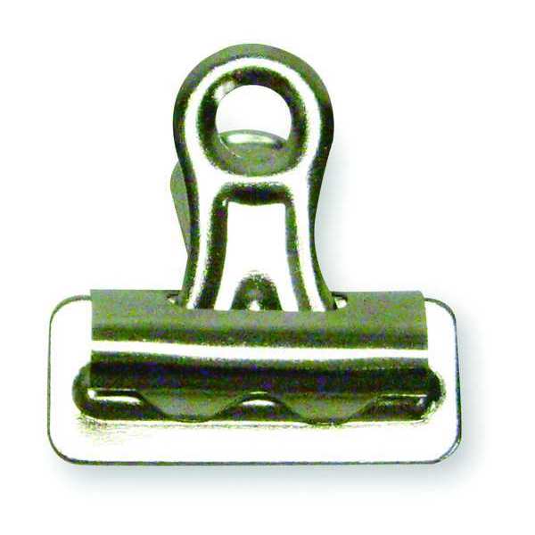 Zoro Select Bulldog Clips, 1 In W, Silver, PK36 2WFV6