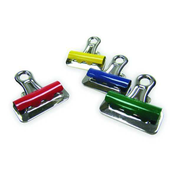 Zoro Select Bulldog Clip, 3in W, Asrt, PK12 2WFW4