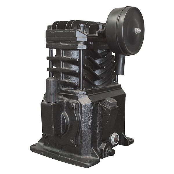 Speedaire Air Compressor Pump, 2 hp, 3 hp, 1 Stage, 8.5 oz Oil Capacity, 2 Cylinder 2WGX7