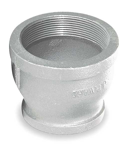 Zoro Select 4" x 1-1/2" FNPT Galvanized Reducer 2WJ59