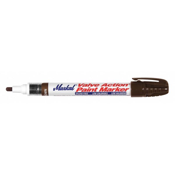 Markal Paint Marker, Medium Tip, Brown Color Family, Paint 96809