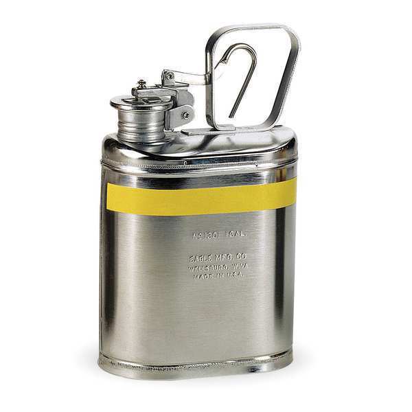 Eagle Mfg 1 gal Silver Stainless Steel Type I Safety Can Flammables 1301