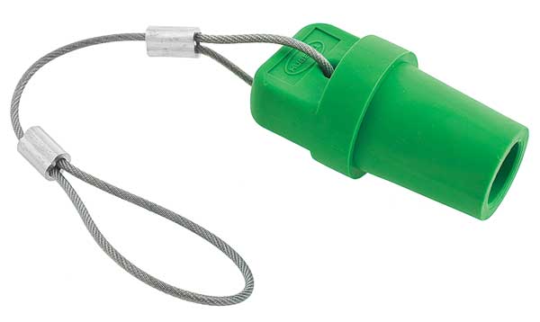 Hubbell Cap, Green, 300/400 Amp Male Single Pole HBLMCAPGN