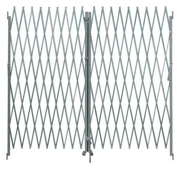 Zoro Select Dble Folding Gate, 12 to 14 ft.Opening 2XZH1