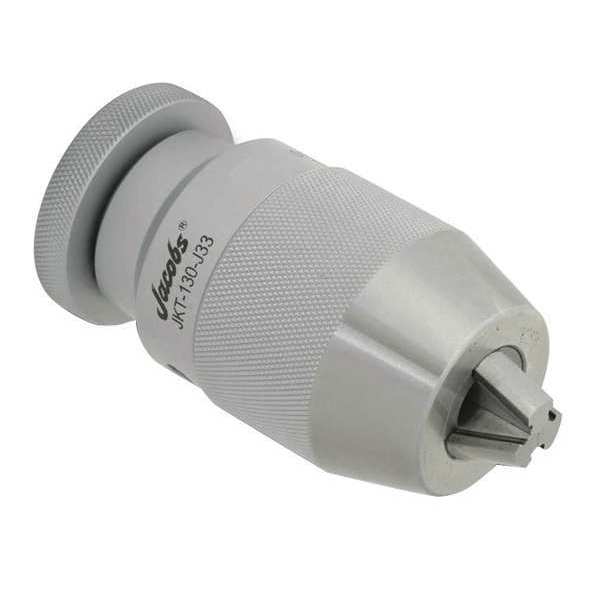 Jacobs 31409 JK 130-MT3 1.0 to 13.0 Millimeter Capacity High Precision  Keyless Chuck with #3 Morse Taper Integrated Shank