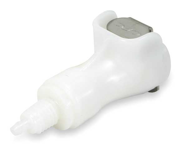 Colder Inline Coupler, Acetal, Shut-Off, PTF, 1/4" PLCD13006