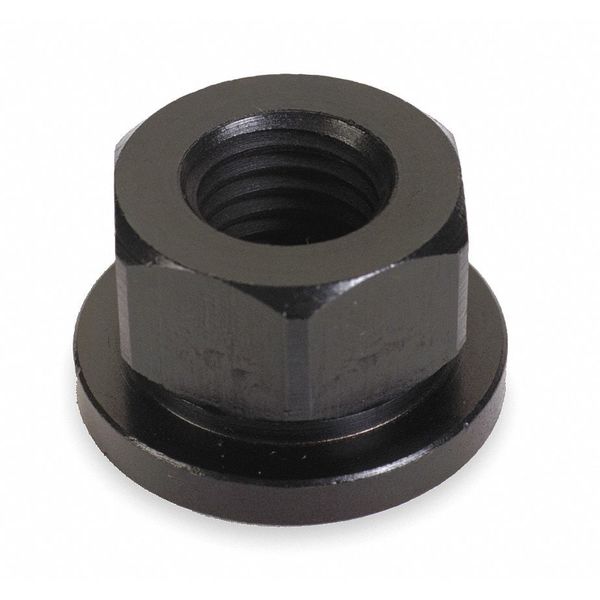 Te-Co Flange Nut, M24-3.00, Steel, Not Graded, Black Oxide, 36 mm Hex Wd, 32 mm Hex Ht 61607