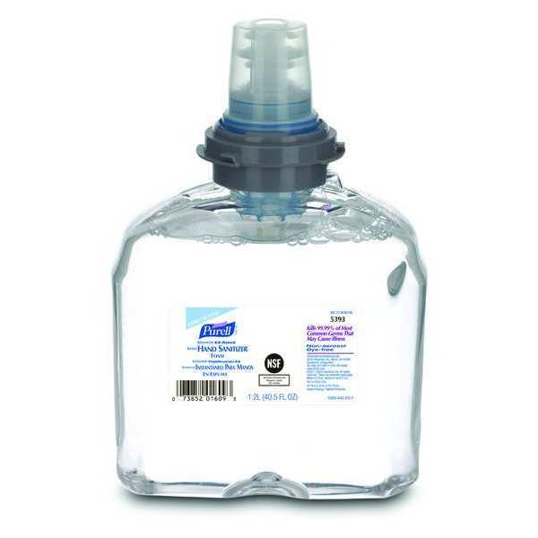 Purell Hand Sanitizer, Foam, 1200mL, PK2 5393-02