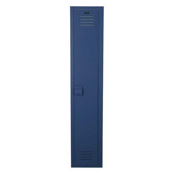 Bradley Wardrobe Locker, 12 in W, 15 in D, 60 in H, (1) Tier, (1) Wide, Deep Blue LK1215601HV-203