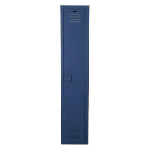 Bradley Wardrobe Locker, 12 in W, 15 in D, 72 in H, (1) Tier, (1) Wide, Deep Blue LK1215721HV-203