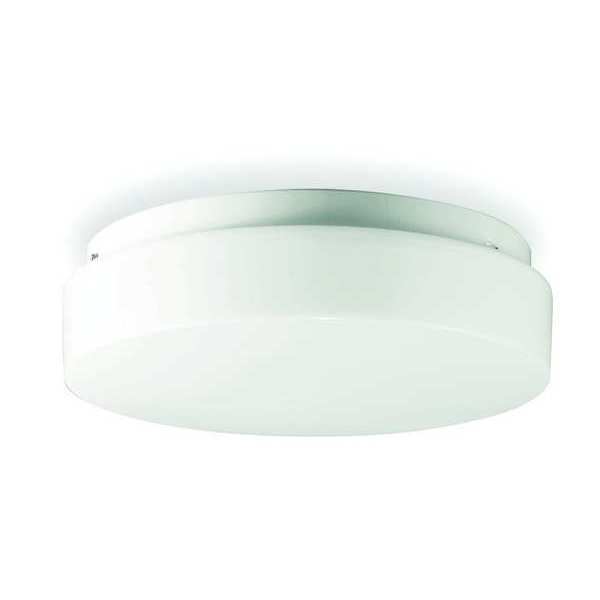 Lumapro Ceiling Fixture, 22W, Circular, White 2ZE23