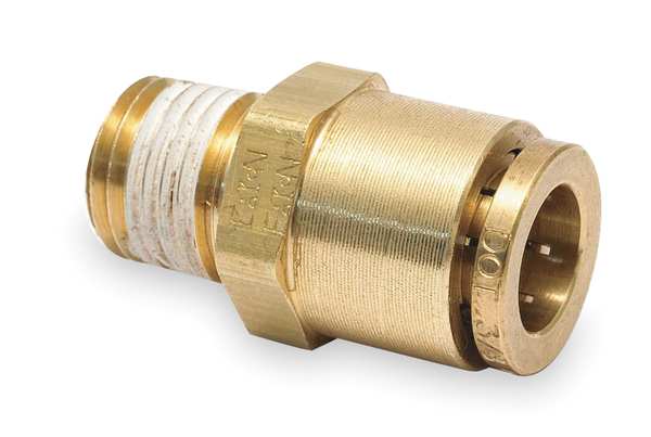 Weatherhead Male Connector, 1/8-27, 3/16 In Tube Sz 1868X3